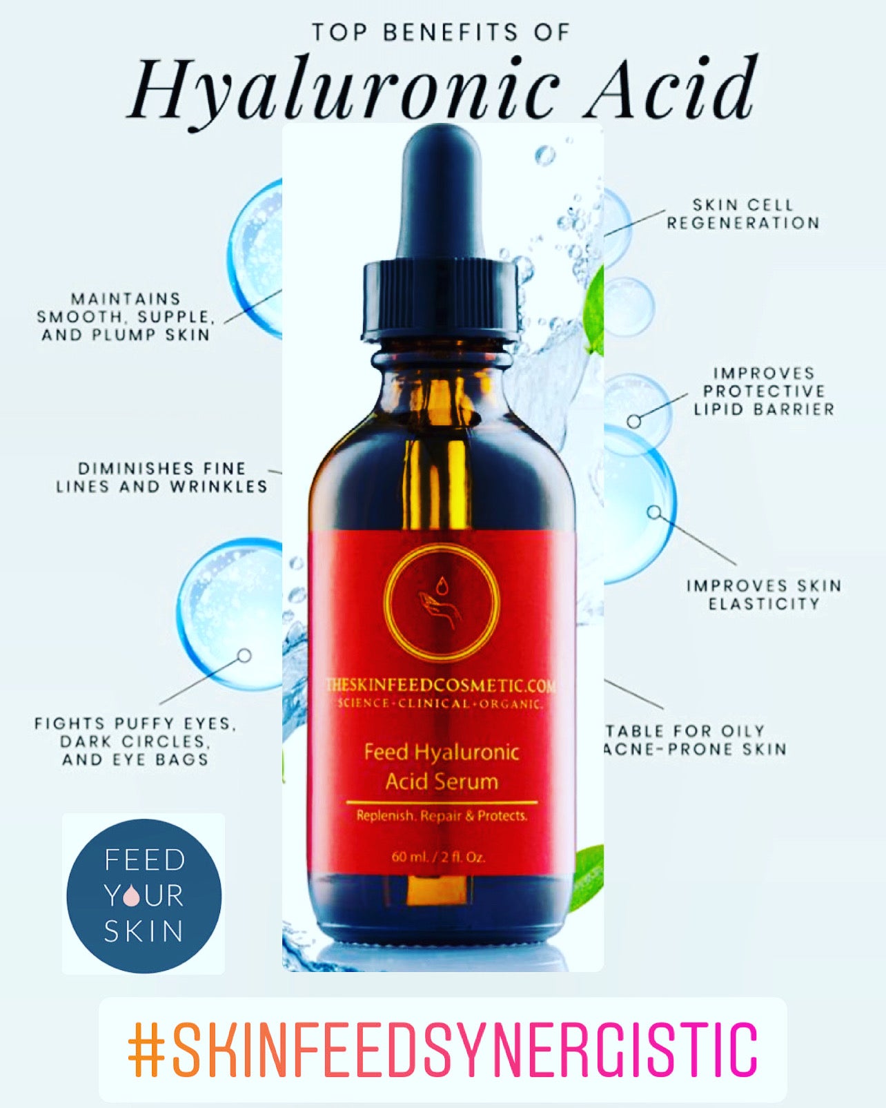 Feed Hyaluronic Acid. - Skinfeedcosmetic
